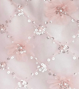 Sequin Mesh:100%Polyester
