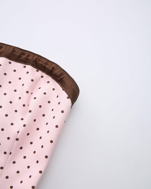 Dolly polka dot dress with petticoat in pink mocha by Angel Ruche, photo 21