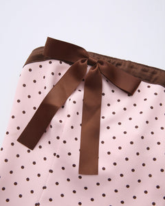 Dolly polka dot dress with petticoat in pink mocha by Angel Ruche, photo 25