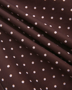 Dolly polka dot dress with petticoat in chocolate by Angel Ruche, photo 28
