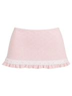 Sweetheart cotton pointelle skirt, coquette skirt by Angel Ruche