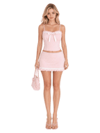 Sweetheart cotton pointelle set, coquette loungewear set by Angel Ruche