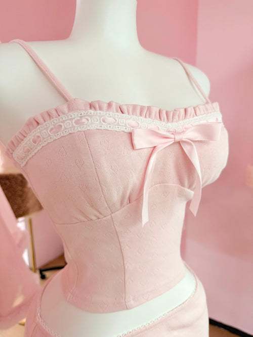 Sweetheart cotton pointelle top by Angel Ruche, photo 11