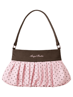 Dolly polka dot bag in pink mocha by Angel Ruche, photo 6