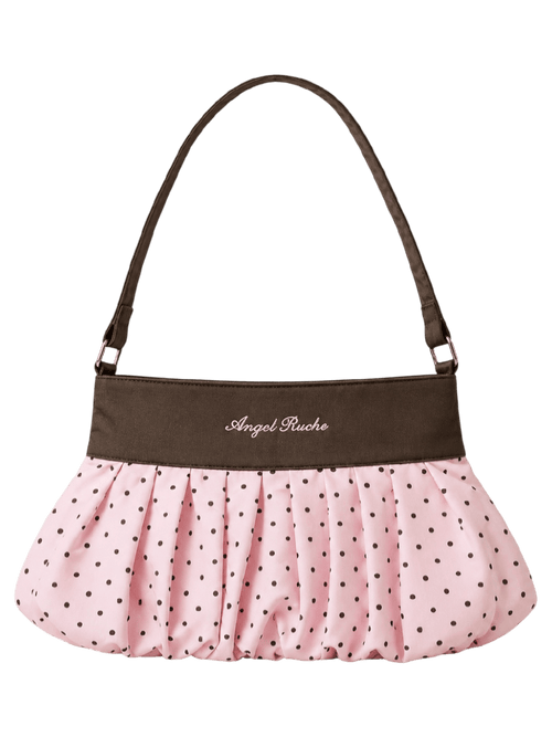 Dolly polka dot bag in pink mocha by Angel Ruche, photo 6