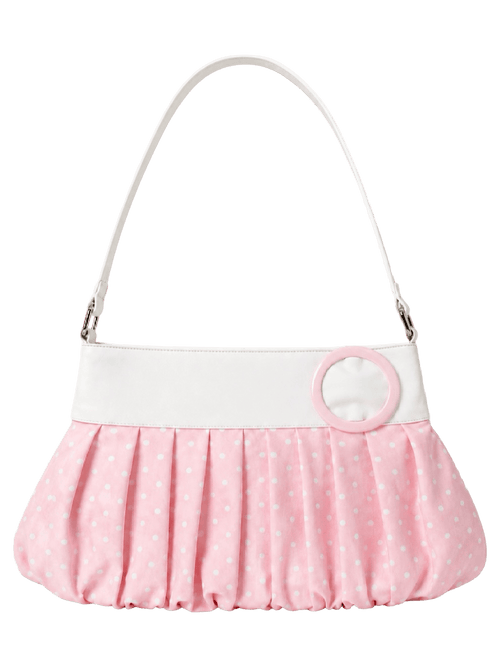 Dolly polka dot bag in pink, coquette accessory by Angel Ruche