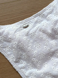 Coquette cotton eyelet in white by Angel Ruche, photo 17
