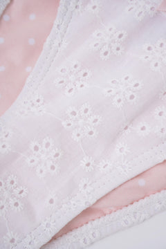 Coquette cotton eyelet bikini bottom in white by Angel Ruche, photo 11