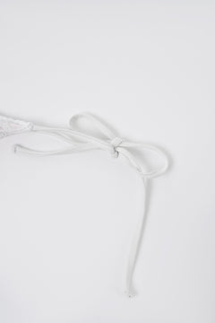 Coquette cotton eyelet bikini bottom in white by Angel Ruche, photo 15