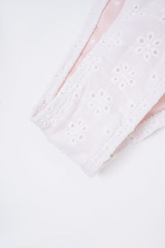 Coquette cotton eyelet bikini bottom in white by Angel Ruche, photo 13