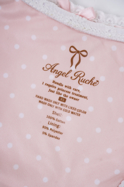 Coquette cotton eyelet bikini bottom in white by Angel Ruche, photo 14