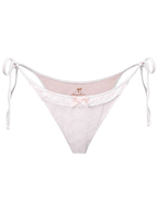 Coquette cotton eyelet bikini bottom in white, coquette swimwear by Angel Ruche