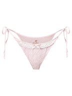 Coquette cotton eyelet bikini bottom in pink, coquette swimwear by Angel Ruche