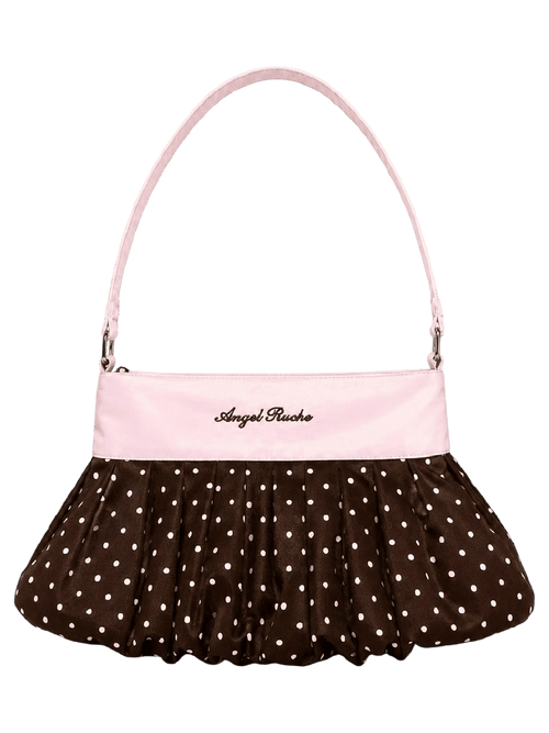 Dolly polka dot bag in chocolate by Angel Ruche, photo 6