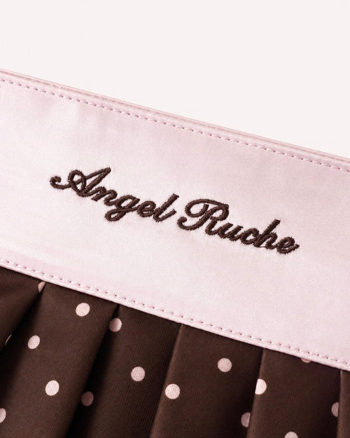 Dolly polka dot bag in chocolate by Angel Ruche, photo 7