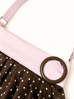 Dolly polka dot bag in chocolate by Angel Ruche, photo 8