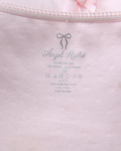 Whimsy Doll cotton active top in white polka dot by Angel Ruche, photo 25