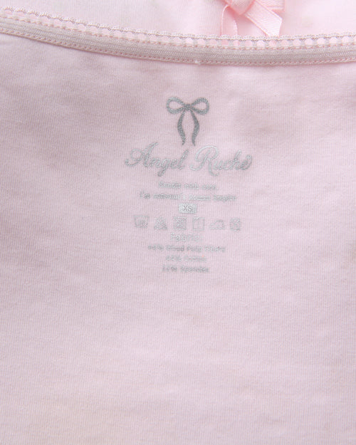 Whimsy Doll cotton active top in white polka dot by Angel Ruche, photo 25