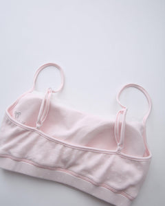 Whimsy Doll polka dot active bralette in pink by Angel Ruche, photo 18