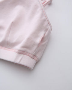 Whimsy Doll polka dot active bralette in pink by Angel Ruche, photo 21