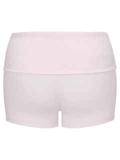 Whimsy Doll polka dot fold over shorts in pink by Angel Ruche, photo 8