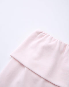 Whimsy Doll polka dot fold over shorts in pink by Angel Ruche, photo 14