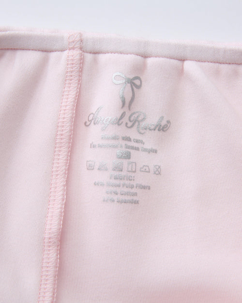 Whimsy Doll polka dot fold over shorts in pink by Angel Ruche, photo 16