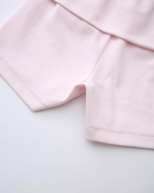 Whimsy Doll polka dot fold over shorts in pink by Angel Ruche, photo 15