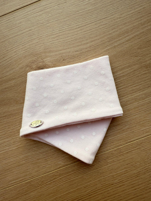 Whimsy Doll cotton active headband in white polka dot by Angel Ruche, photo 6
