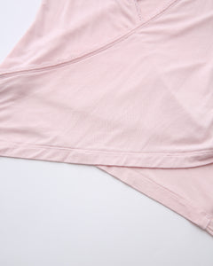 Whimsy Doll pilates wrap cardigan in pink by Angel Ruche, photo 12