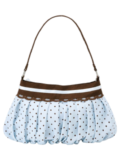 Dolly polka dot bag in baby blue by Angel Ruche, photo 9