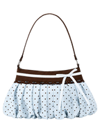Dolly polka dot bag in baby blue, coquette accessory by Angel Ruche