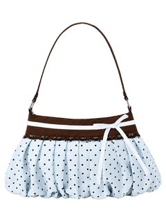 Dolly polka dot bag in baby blue, coquette accessory by Angel Ruche