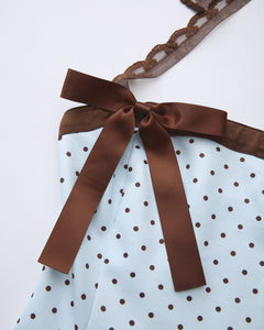 Dolly polka dot dress with petticoat in baby blue by Angel Ruche, photo 20