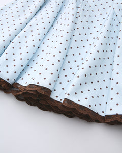 Dolly polka dot dress with petticoat in baby blue by Angel Ruche, photo 24