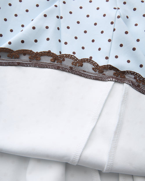 Dolly polka dot dress with petticoat in baby blue by Angel Ruche, photo 25