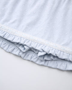 Sweetheart polka dot pointelle skirt in baby blue by Angel Ruche, photo 13