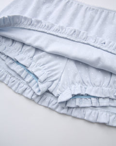Sweetheart polka dot pointelle skirt in baby blue by Angel Ruche, photo 16