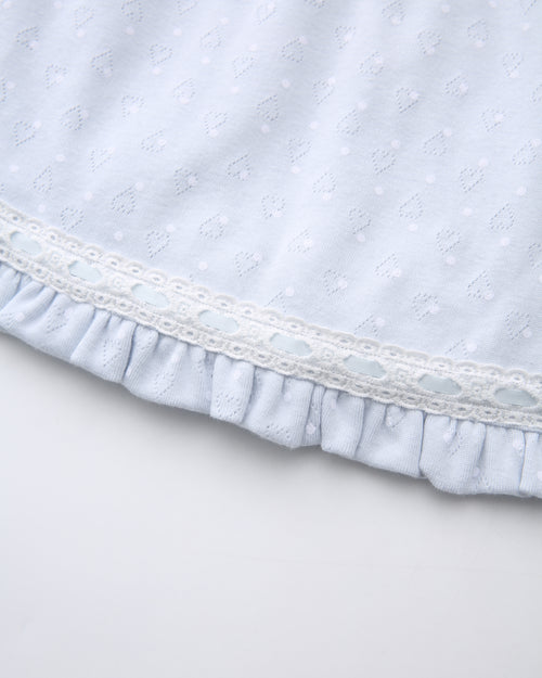 Sweetheart polka dot pointelle skirt in baby blue by Angel Ruche, photo 14