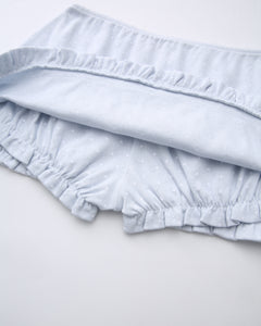 Sweetheart polka dot pointelle skirt in baby blue by Angel Ruche, photo 15