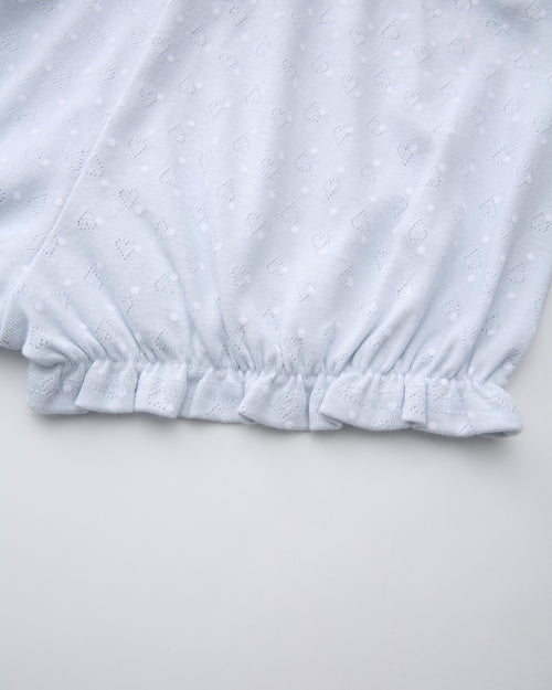 Sweetheart polka dot pointelle skirt in baby blue by Angel Ruche, photo 17