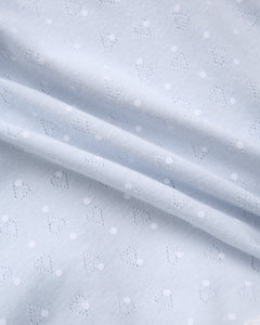 Sweetheart polka dot pointelle skirt in baby blue by Angel Ruche, photo 19