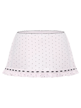 Sweetheart  Cotton Polka Dot Pointelle Skirt (Pink)