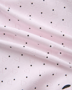 Sweetheart polka dot pointelle skirt in pink by Angel Ruche, photo 21