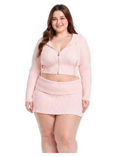 Strawberry Milk cable knit in pink by Angel Ruche, photo 9