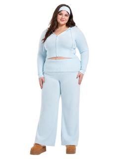 That Girl rib knit set in baby blue by Angel Ruche, photo 6