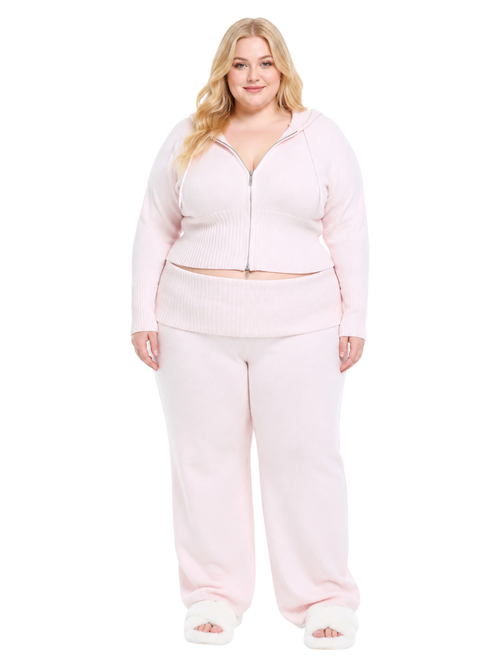 That Girl rib knit set in baby pink by Angel Ruche, photo 11