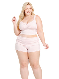Rose Buds cotton set in baby pink by Angel Ruche, photo 7