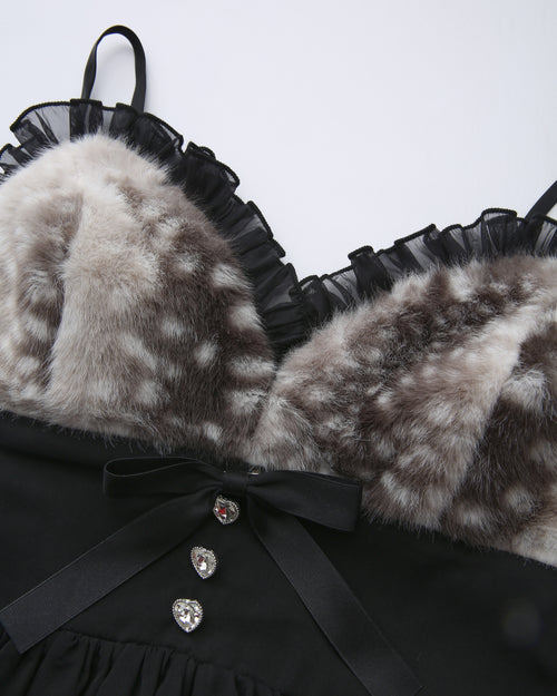 Bambi Princess babydoll dress in black by Angel Ruche, photo 9