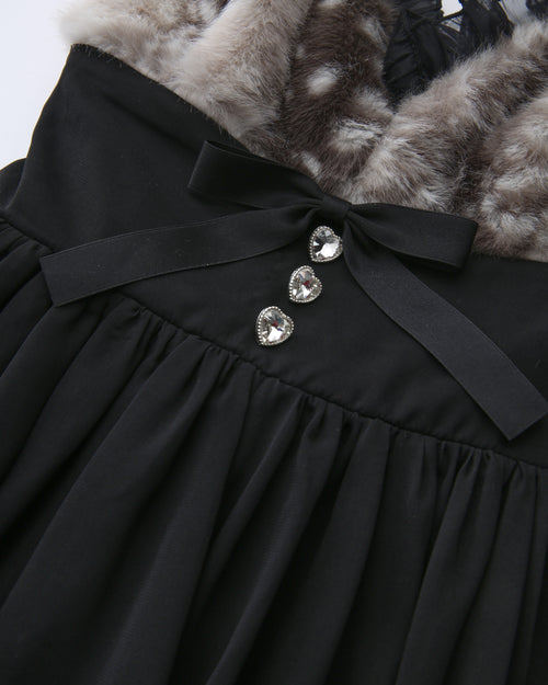 Bambi Princess babydoll dress in black by Angel Ruche, photo 10